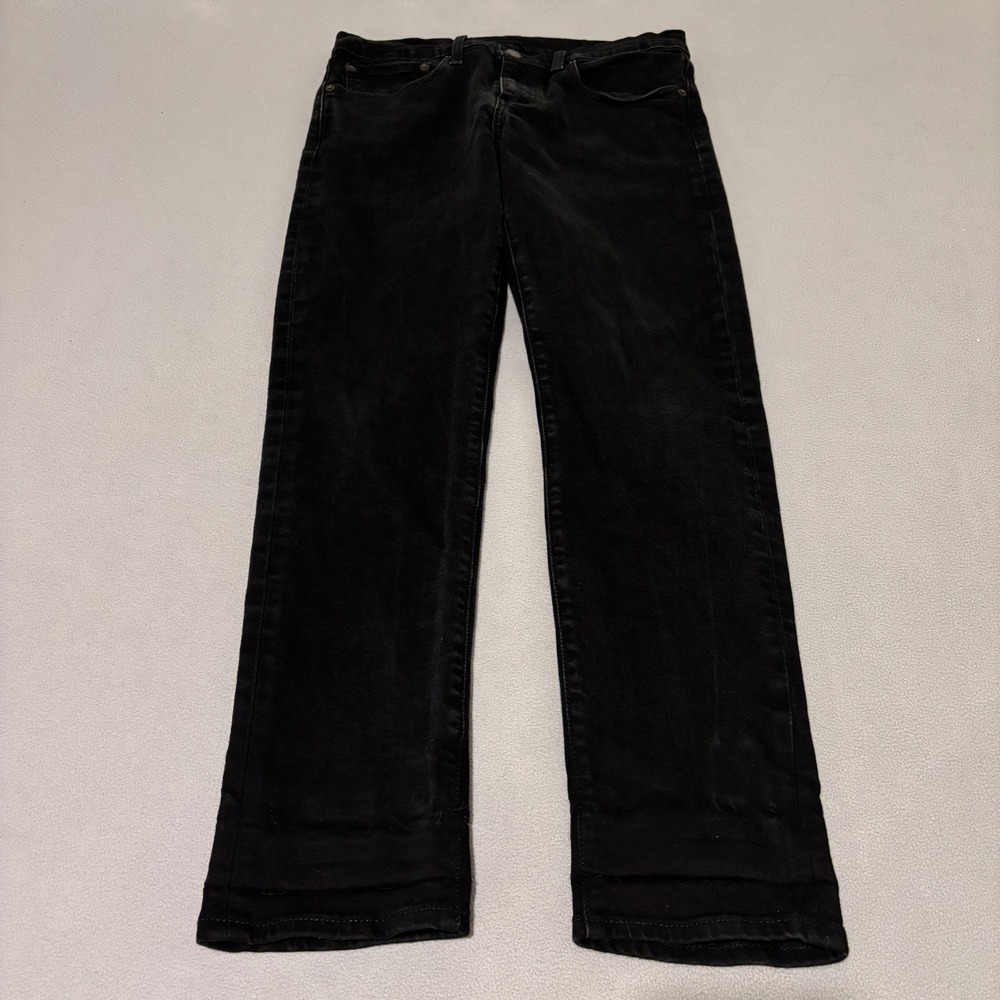Levis 512 Slim Taper Mens Jeans Black 32x30 Stretch Denim Casual Minimalist Fall